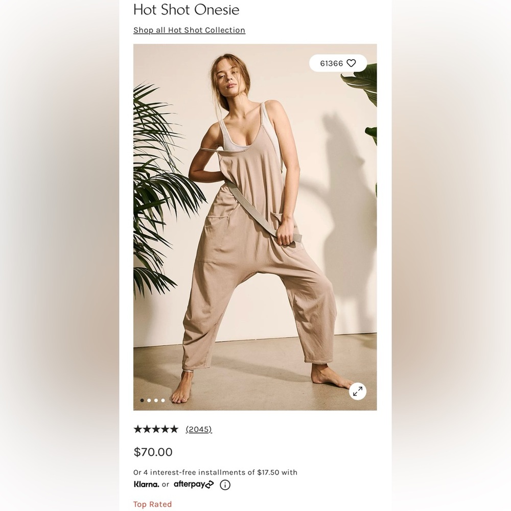 Free People “Hot Shot” Onesie